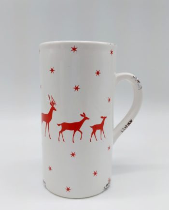 Ceramic mug Reindeers , dishwasher safe, volume 750 ml