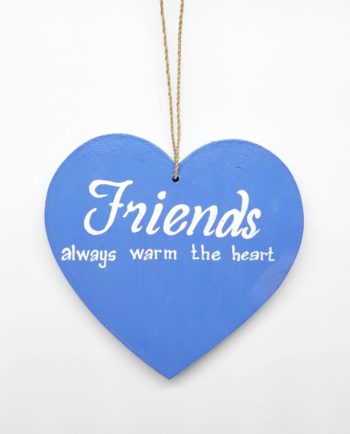 Wooden Heart Friendship Indigo