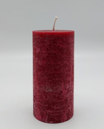 Candle Burgundy Pillar Aromatic Height 14 cm  Diameter 7 cm