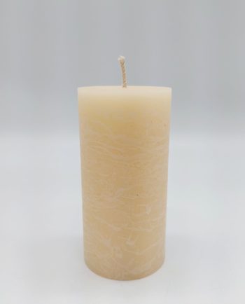 Candle Beige Pillar Aromatic Height 14 cm  Diameter 7 cm