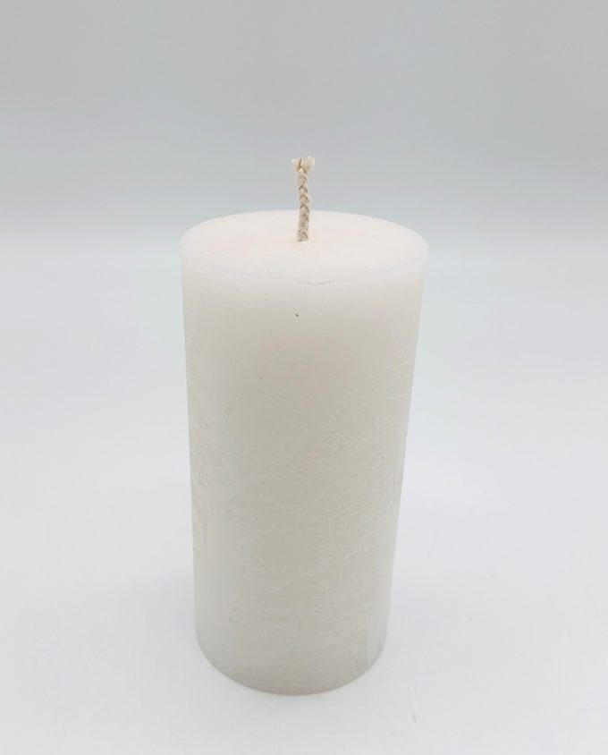 Candle White Pillar Aromatic Height 14 cm  Diameter 7 cm