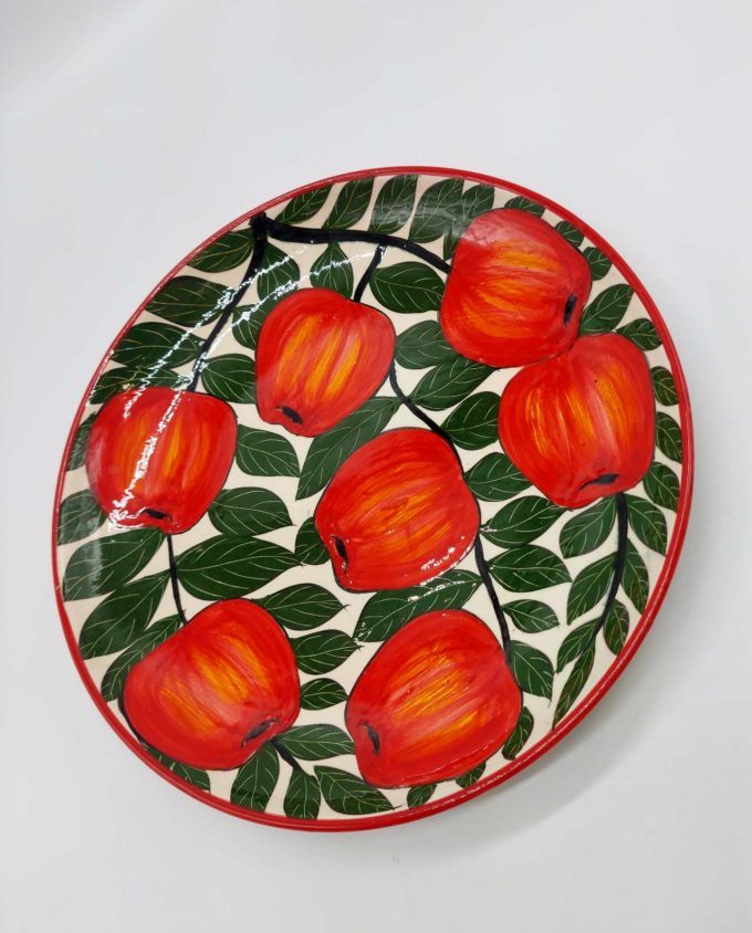 Plate Ceramic “Apples” Diameter 32 cm