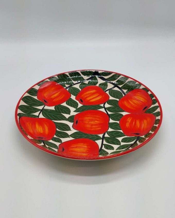 Plate Ceramic “Apples” Diameter 32 cm