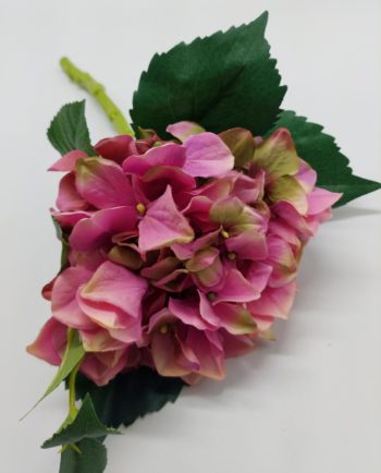 Hydrangea Pink Fabric Height 38 cm