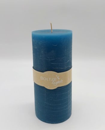 Candle Blue Pillar Height 20 cm Diameter 9 cm