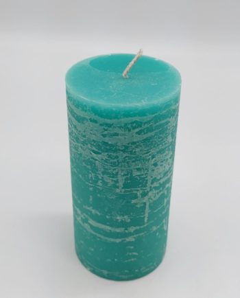 Candle Emerald Pillar Aromatic Height 14 cm Diameter 7 cm