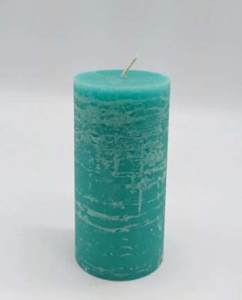 Candle Emerald Pillar Aromatic Height 14 cm Diameter 7 cm