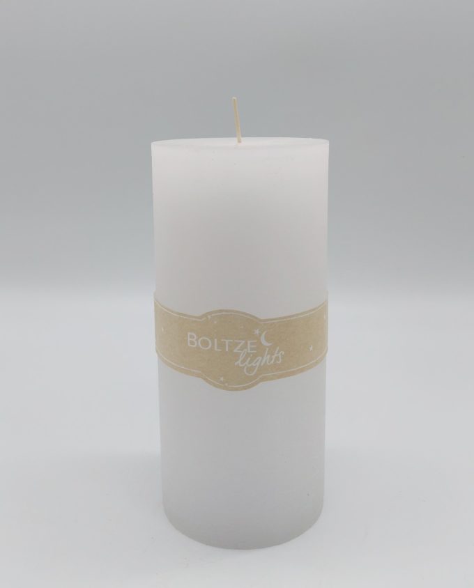 Candle White Pillar Height 20 cm Diameter 9 cm