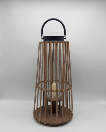 Lantern Wooden Height 51 cm Diameter 25 cm
