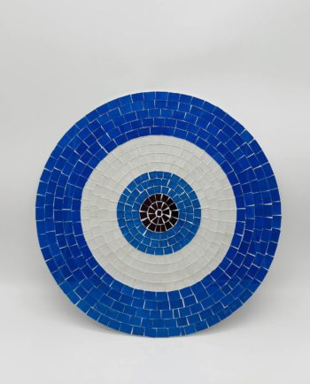 mosaic glass evil eye