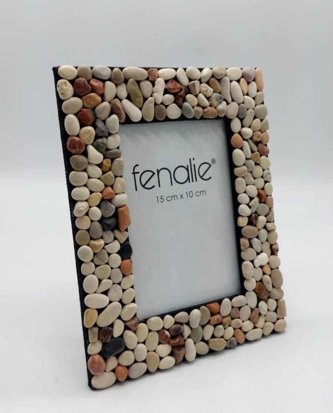 Picture Frame With Pebbles