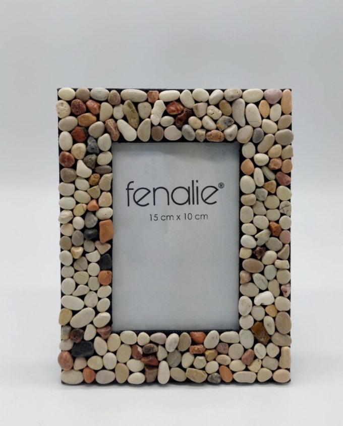 Picture Frame With Pebbles