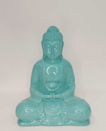 Buddha Resin Height 30cm Turquoise