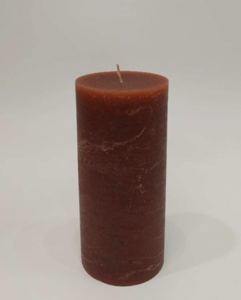 Candle Brown Pillar Height 20 cm Diameter 9 cm