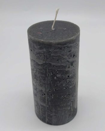 Candle Black Pillar Aromatic Height 14 cm Diameter 7 cm
