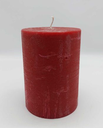 Candle Red Pillar Aromatic Height 14 cm Diameter 10 cm