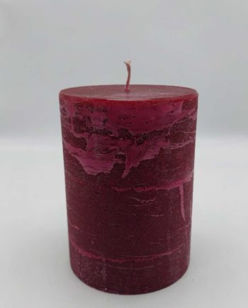 Candle Bordeaux Pillar Aromatic Height 14 cm Diameter 10 cm