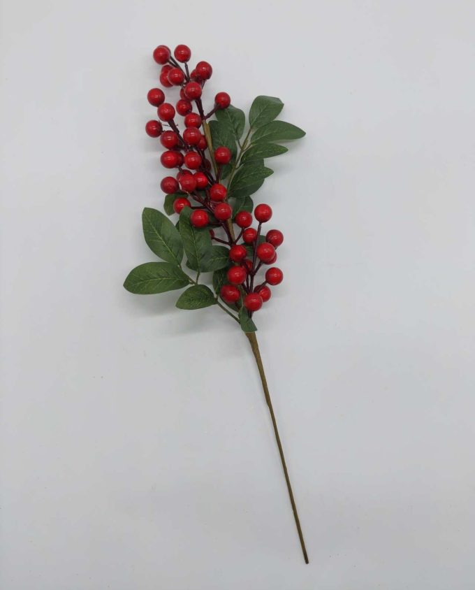 Twig with Berries & Leaves