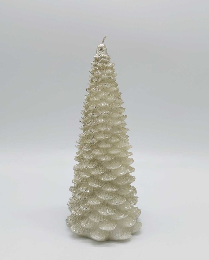 Candle Silver Christmas Tree