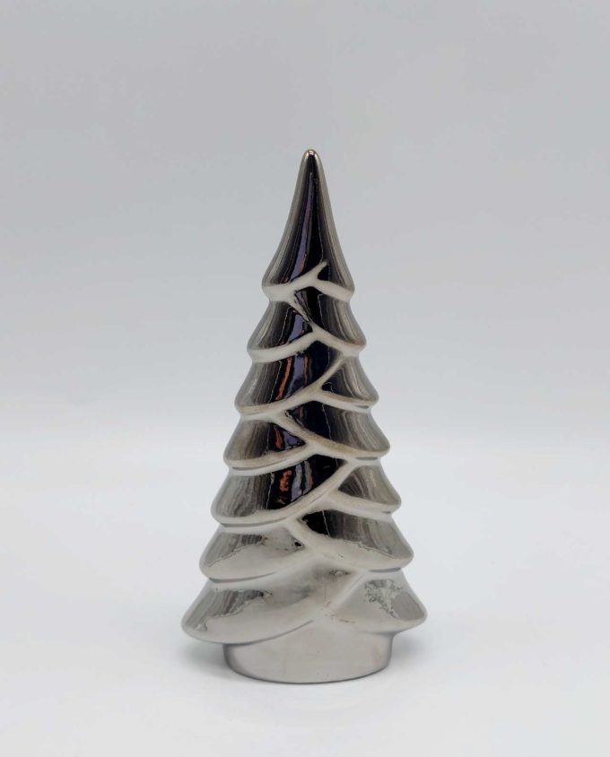 Ceramic Christmas Tree Silver