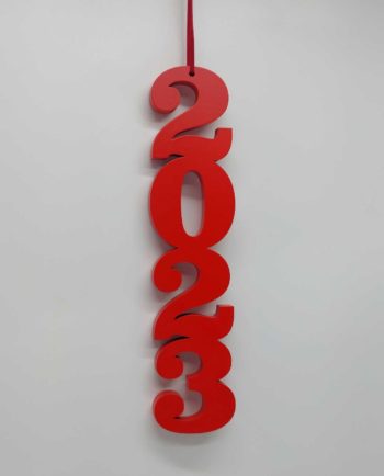 Wooden Lucky Charm 2023 Red