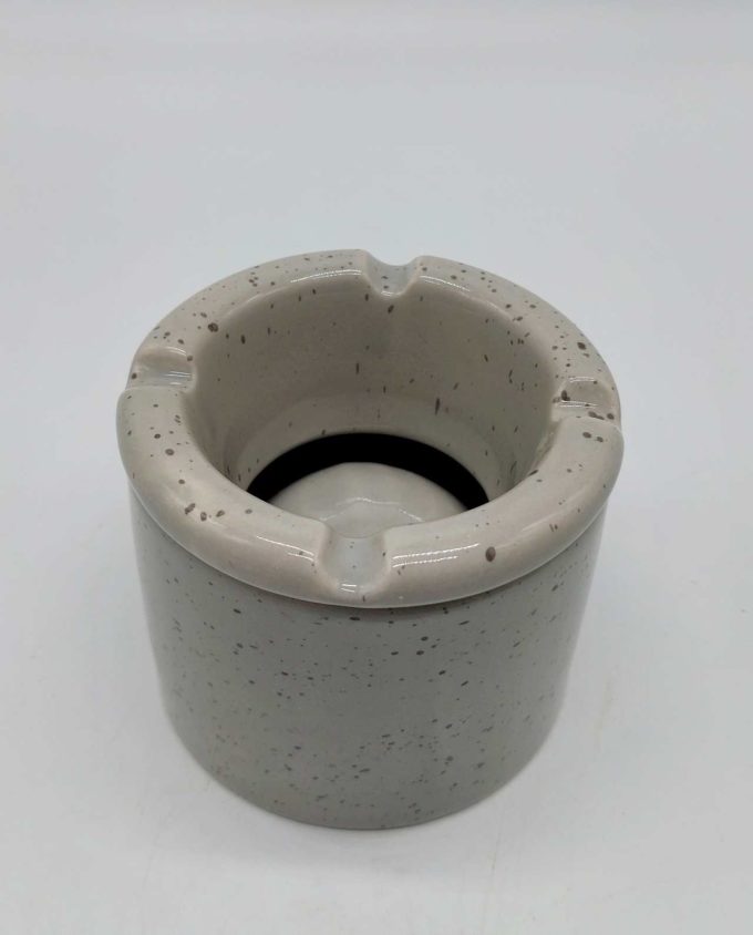 Ashtray Ceramic Gray Spotted Diameter 10 cm