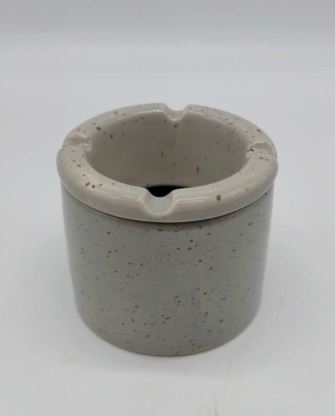 Ashtray Ceramic Gray Spotted Diameter 10 cm