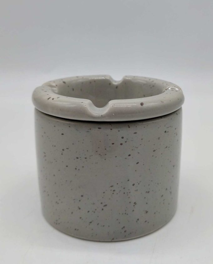 Ashtray Ceramic Gray Spotted Diameter 10 cm