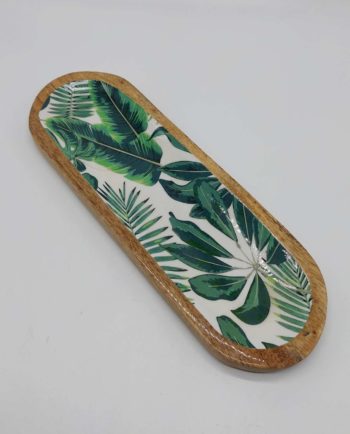 Platter Mango Wood "Jungle" 38 cm x 13 cm