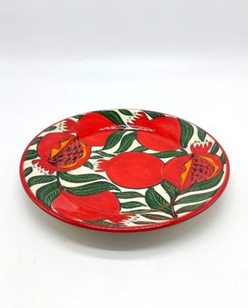 Plate Ceramic “Pomegranates” Diameter 25.5 cm