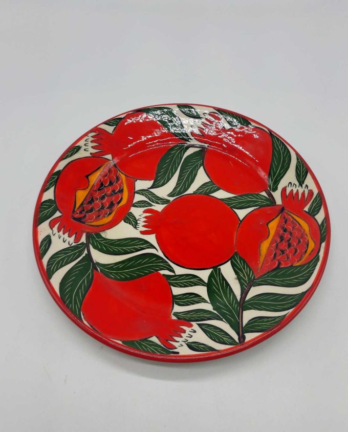 Plate Ceramic “Pomegranates” Diameter 25.5 cm