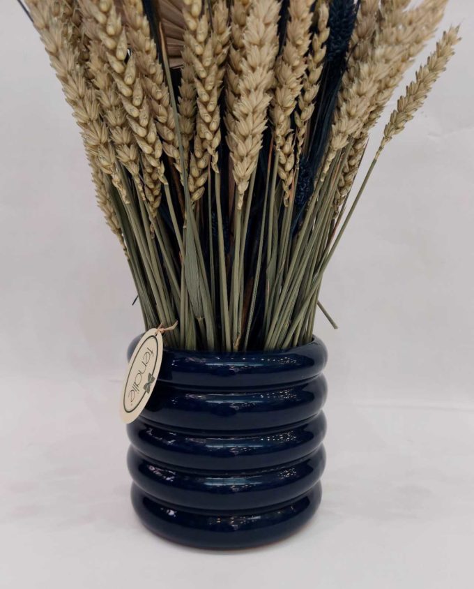 Dried Flowers Arrangement Blue Phalaris