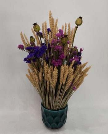 Dried Flowers Arrangement Lilac Limonium & Papaver