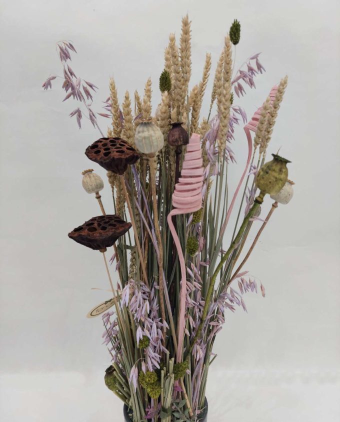 Dried Flowers Arrangement Lilac Oat & Papaver