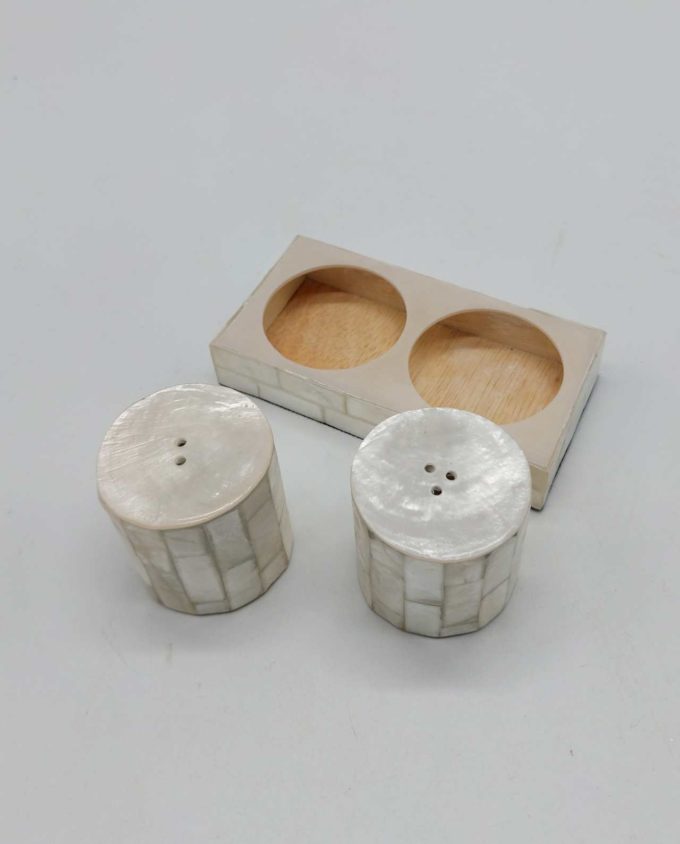 Salt & Pepper White Mother of Pearl