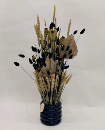 Dried Flowers Arrangement Blue Phalaris