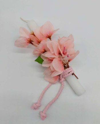 Easter Candle Wooden Bougainvillea