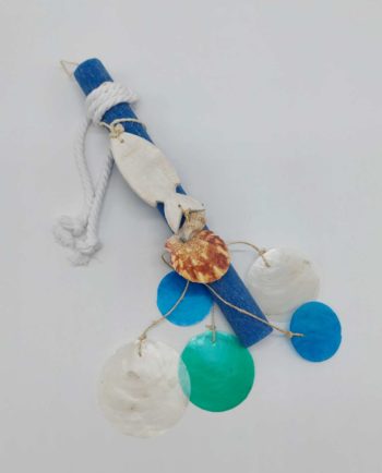 Easter Candle White Fish Capiz Garland
