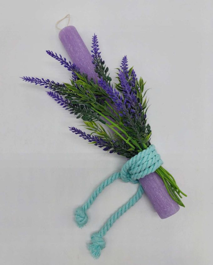 Easter Purple Candle Bouquet Lavender