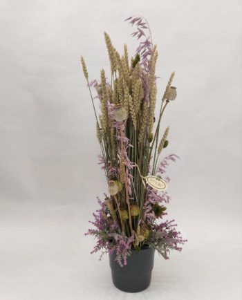 Dried Flowers Arrangement Lilac Oat & Papaver