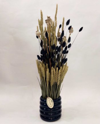 Dried Flowers Arrangement Blue Phalaris