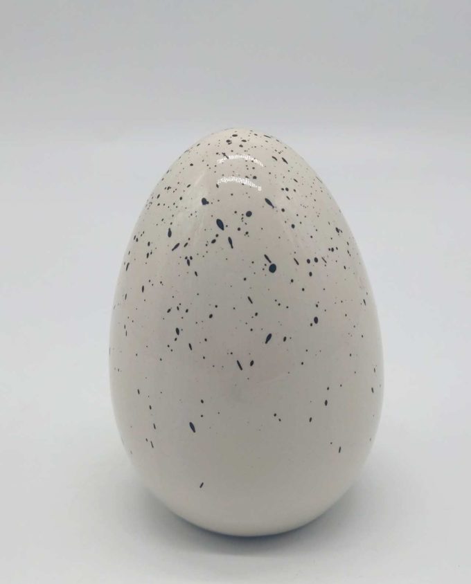 Αυγό πορσελάνινο πιστιλωτό ύψους 10 cm διαμέτρου 7 cm