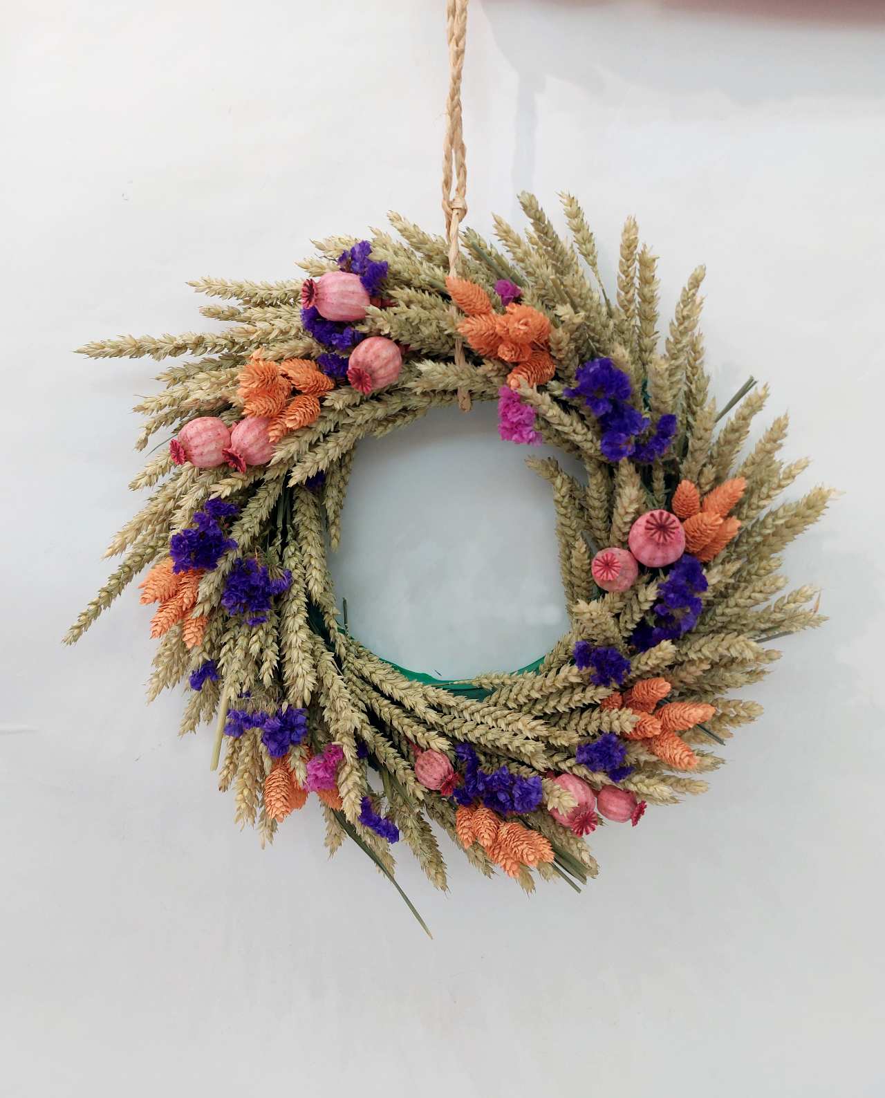 Wreath Dried Flowers Multicolor Diameter 45 cm