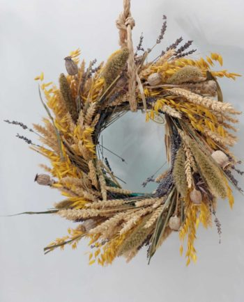 Wreath Dried Lavender, Yellow Oat & Setaria Diameter 45 cm