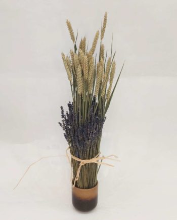 Dried Flowers Arrangement Lavender & Wheat h. 67 cm