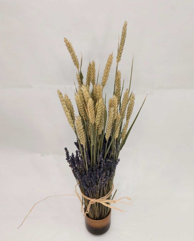 Dried Flowers Arrangement Lavender & Wheat h. 67 cm