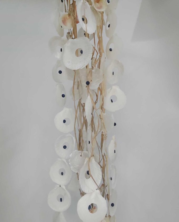 Ceiling Decor Seashells & Raffia