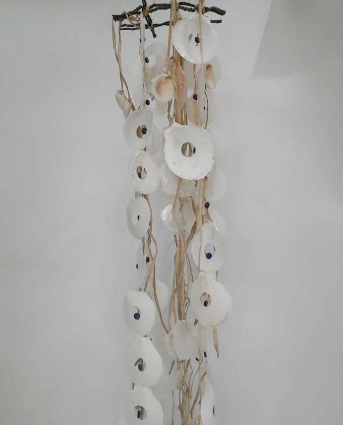 Ceiling Decor Seashells & Raffia
