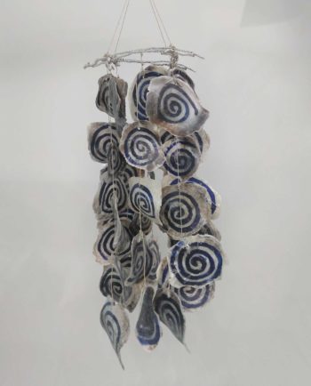 Ceiling Decor Seashells Blue Spirals