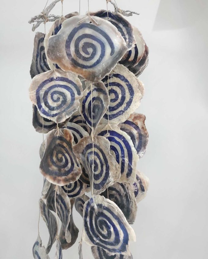 Ceiling Decor Seashells Blue Spirals